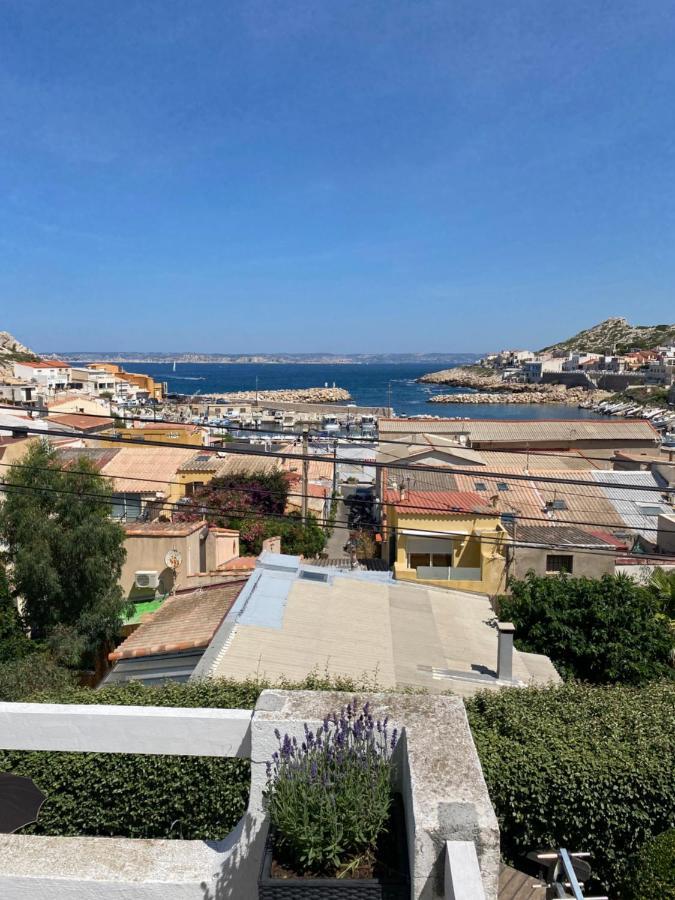 Au Coeur Du Parc National Du Massif Des Calanques, La Flibuste Des Goudes, Maison 2 Chambres, Climatisee, Jardins, Solarium, Proche Plage, Large Vue Mer Marseille Luaran gambar