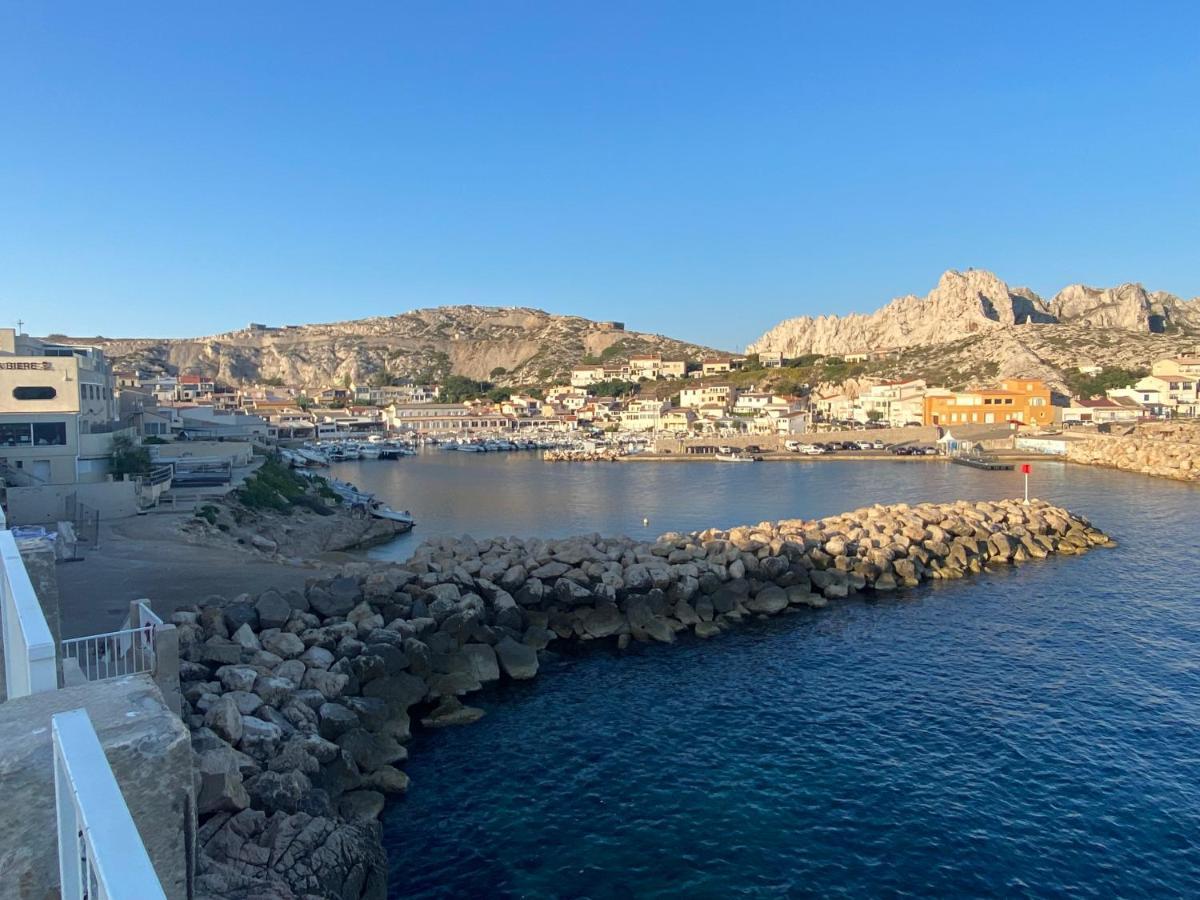 Au Coeur Du Parc National Du Massif Des Calanques, La Flibuste Des Goudes, Maison 2 Chambres, Climatisee, Jardins, Solarium, Proche Plage, Large Vue Mer Marseille Luaran gambar