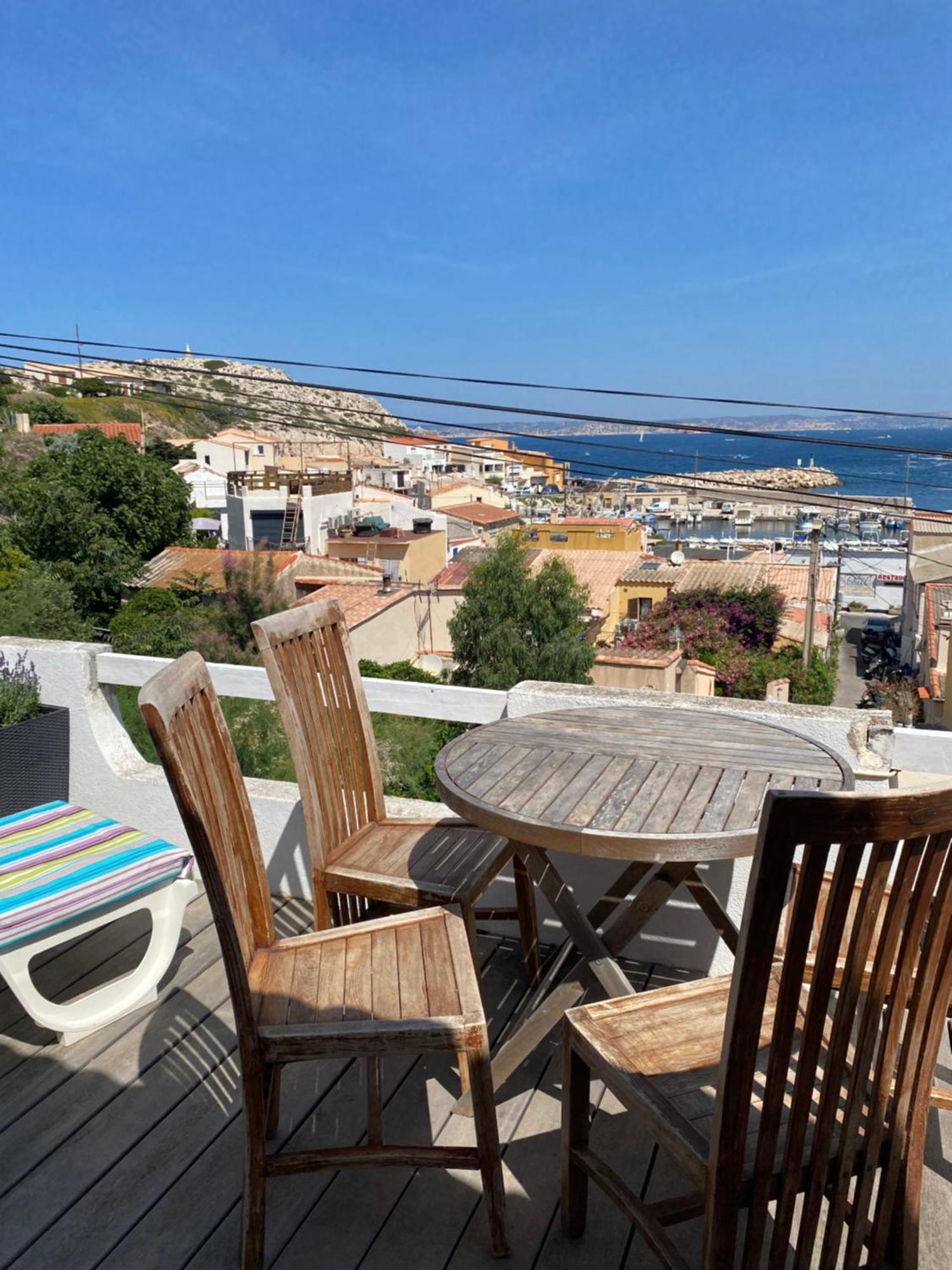 Au Coeur Du Parc National Du Massif Des Calanques, La Flibuste Des Goudes, Maison 2 Chambres, Climatisee, Jardins, Solarium, Proche Plage, Large Vue Mer Marseille Luaran gambar