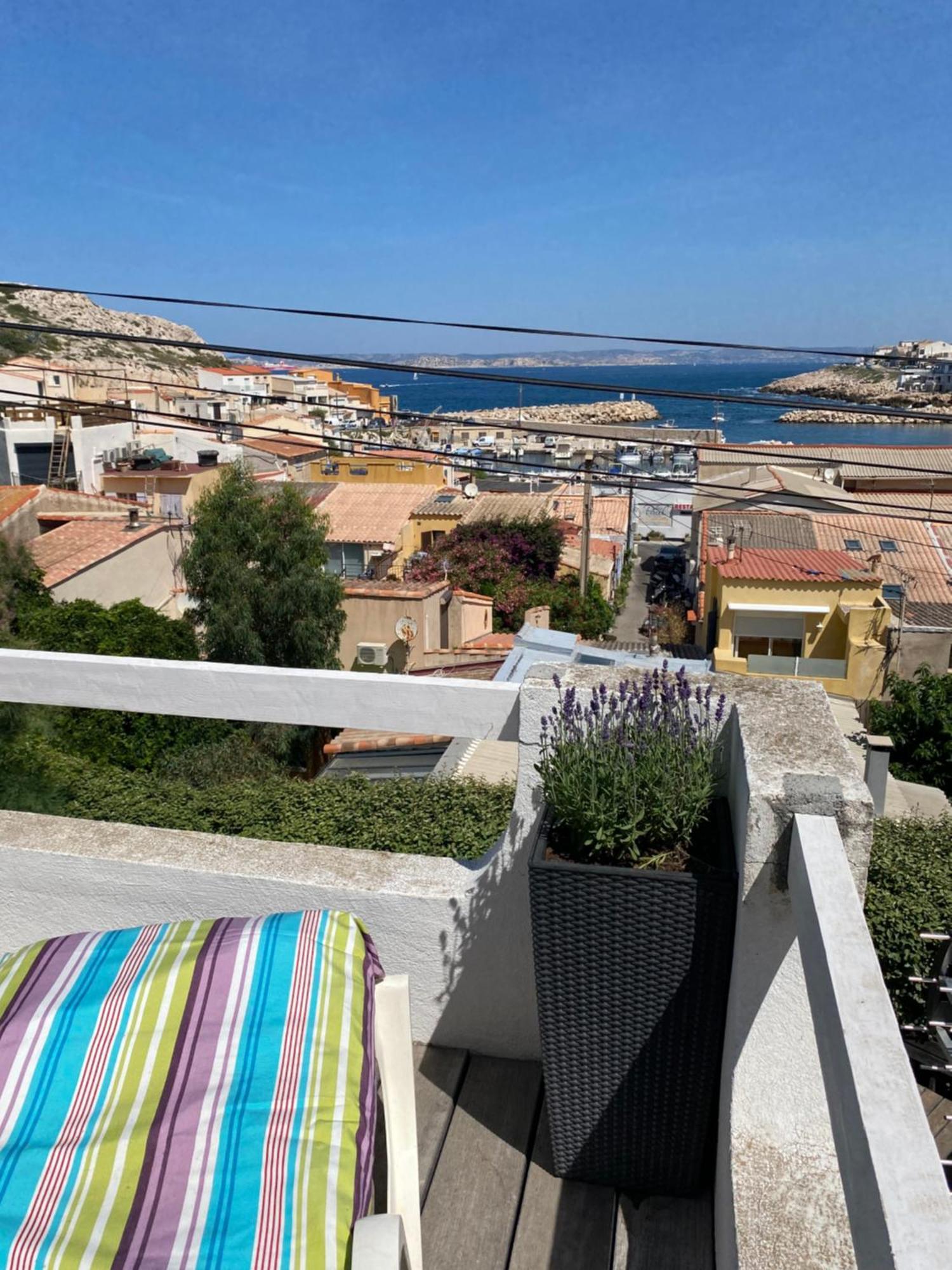 Au Coeur Du Parc National Du Massif Des Calanques, La Flibuste Des Goudes, Maison 2 Chambres, Climatisee, Jardins, Solarium, Proche Plage, Large Vue Mer Marseille Luaran gambar