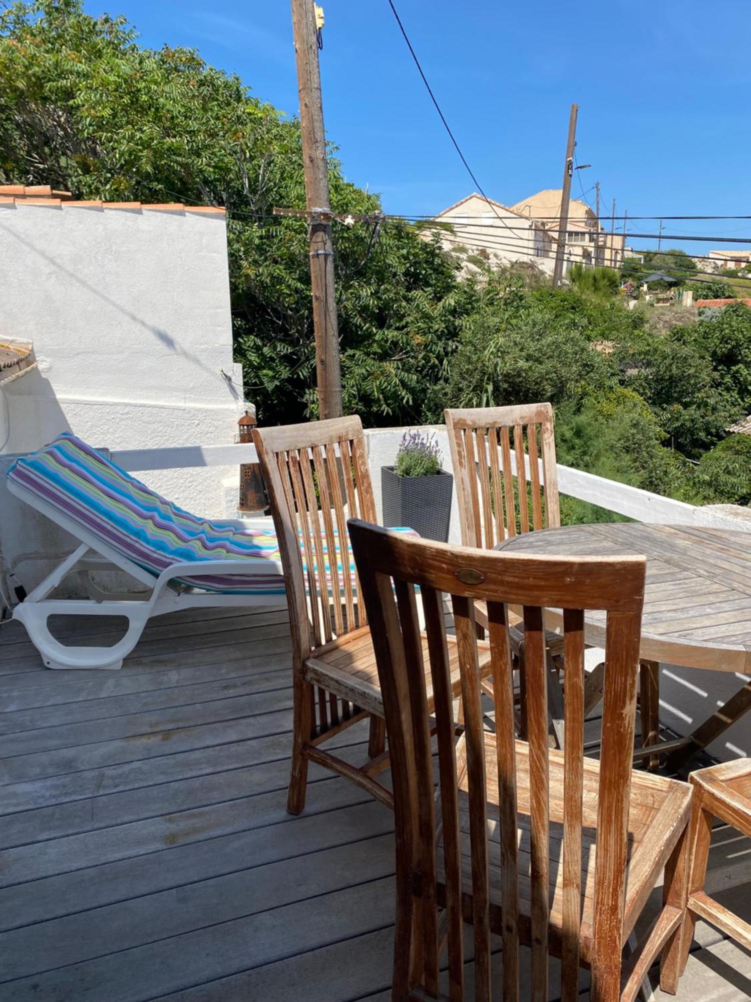 Au Coeur Du Parc National Du Massif Des Calanques, La Flibuste Des Goudes, Maison 2 Chambres, Climatisee, Jardins, Solarium, Proche Plage, Large Vue Mer Marseille Luaran gambar