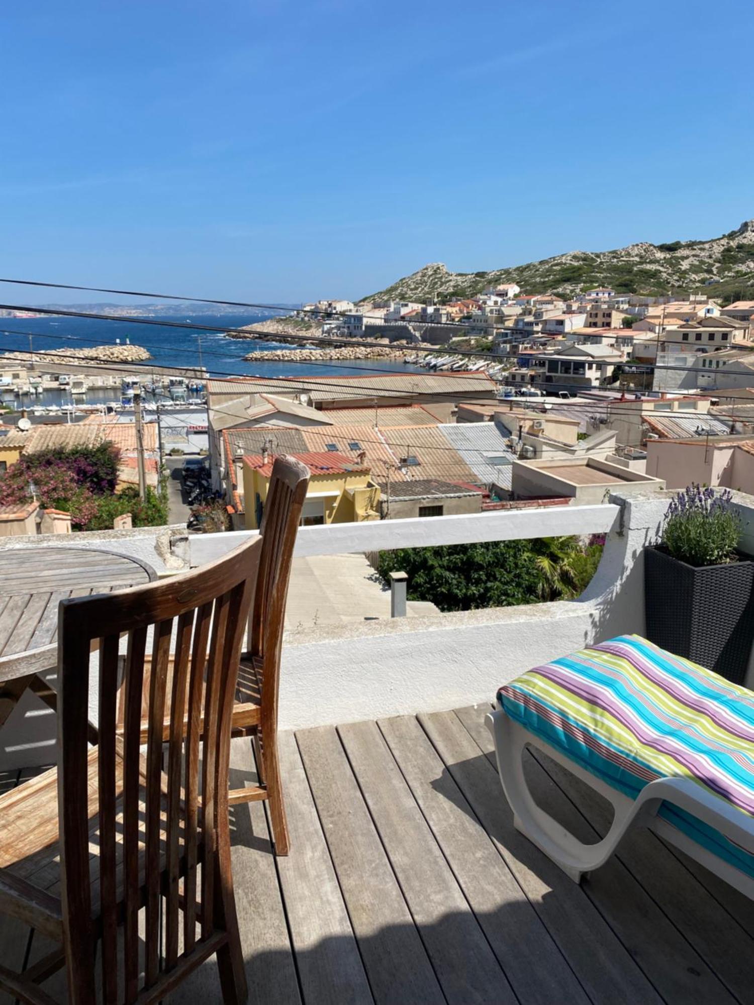 Au Coeur Du Parc National Du Massif Des Calanques, La Flibuste Des Goudes, Maison 2 Chambres, Climatisee, Jardins, Solarium, Proche Plage, Large Vue Mer Marseille Luaran gambar