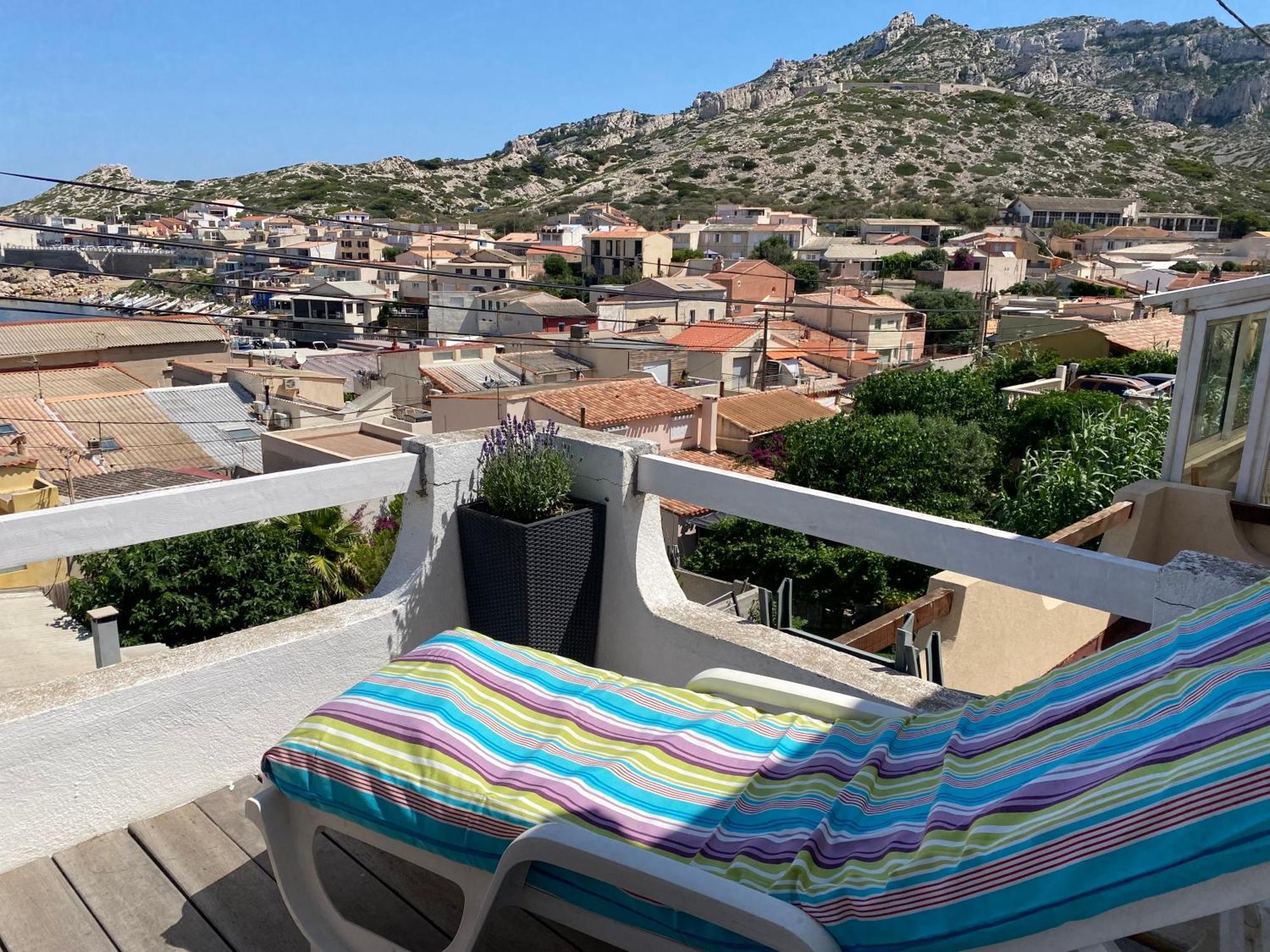 Au Coeur Du Parc National Du Massif Des Calanques, La Flibuste Des Goudes, Maison 2 Chambres, Climatisee, Jardins, Solarium, Proche Plage, Large Vue Mer Marseille Luaran gambar